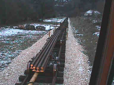 Das Gleisende im Januar 99 (23 Kb)