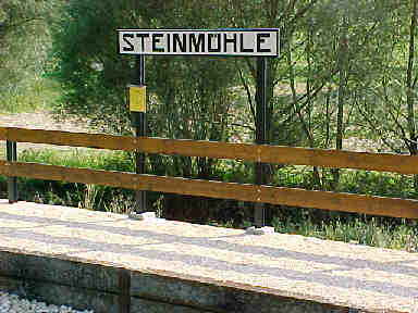 Stationsschild Steinmühle (18 Kb)