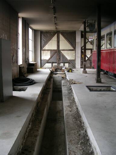 Freigelegte alte Arbeitsgrube (26 Kb)