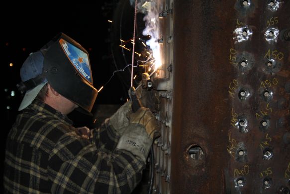 Ansicht vom Inneren der Feuerb&uuml;chse (Gr&ouml;&szlig;e 35 Kb)