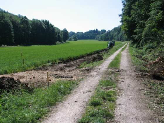 Kreuzung mit der Bahntrasse (Größe ca 34 kb)