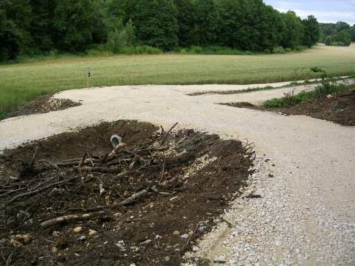 Kreuzung mit der Bahntrasse (Größe ca 31 kb)