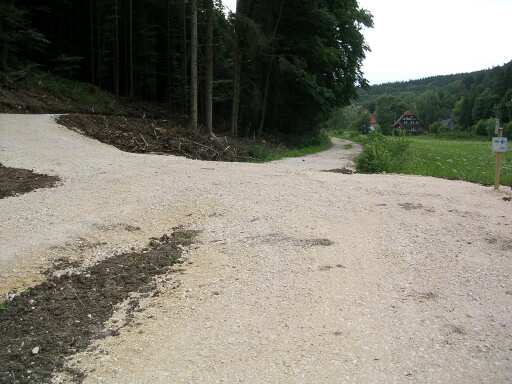 Kreuzung mit der Bahntrasse, andere Seite (Größe ca 25 kb)