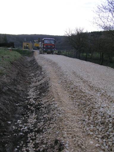 Aufbau des Schotterbetts (Gr&ouml;&szlig;e ca. 35kB)